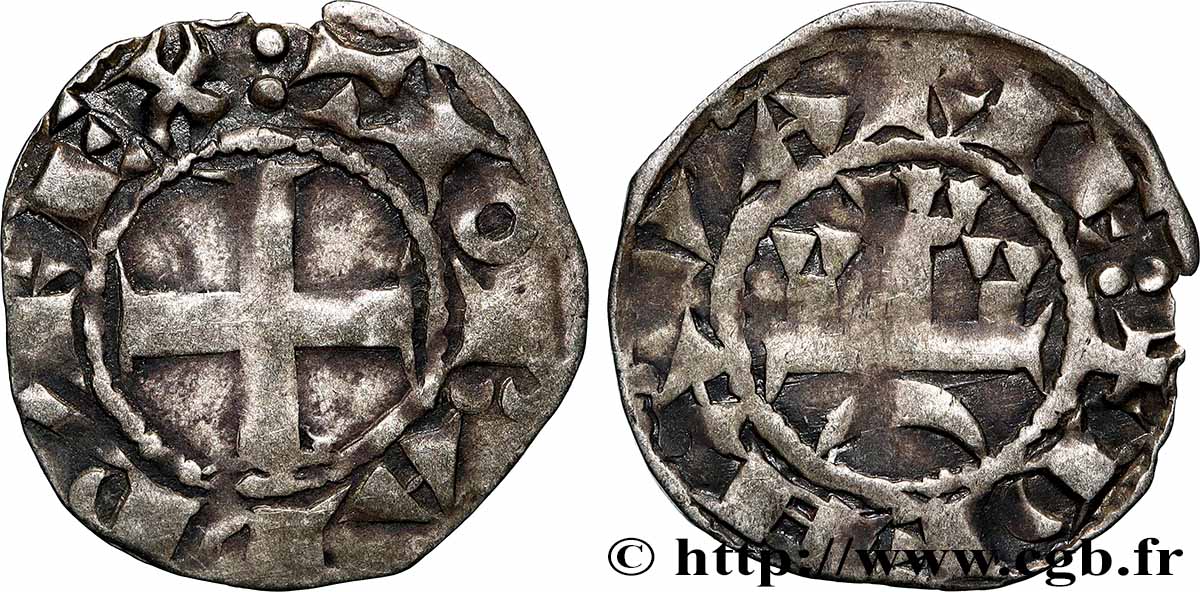 NAVARRE - ROYAUME DE NAVARRE - THIBAUT II DE NAVARRE Denier TB+