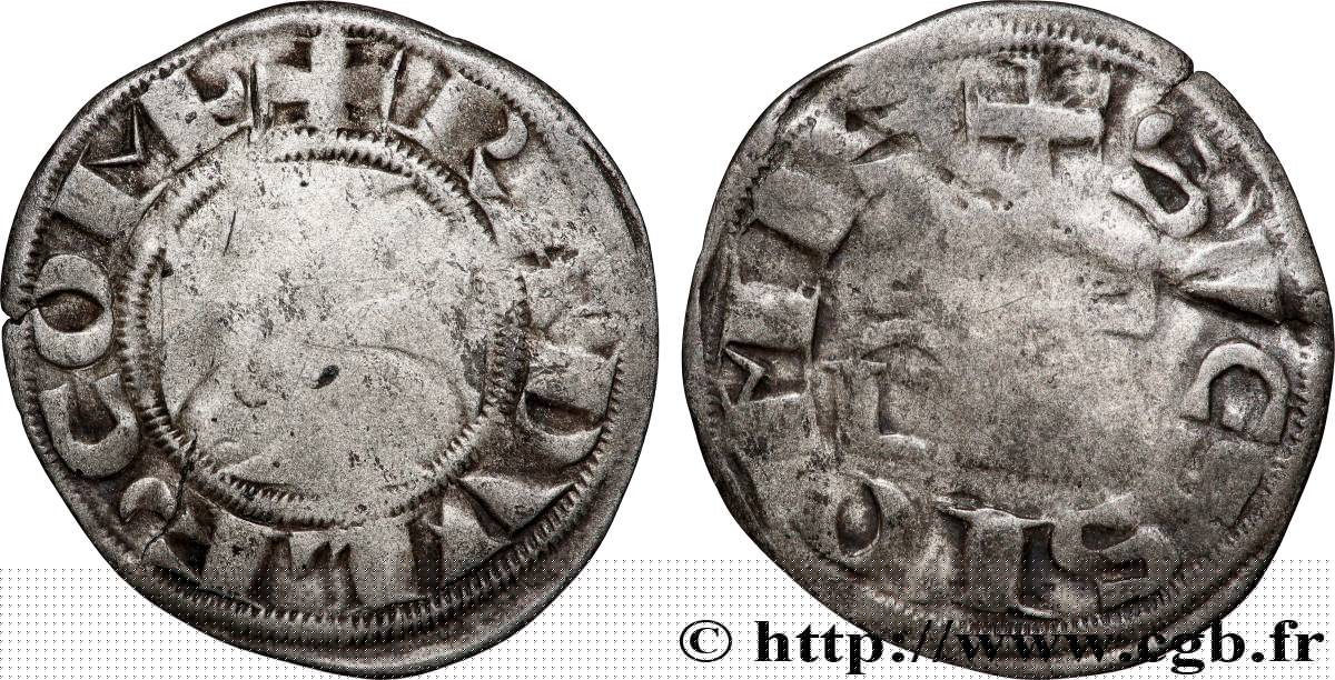 PICARDIE - COMTÉ DE SOISSONS - RAOUL Ier DE NESLE Denier B+