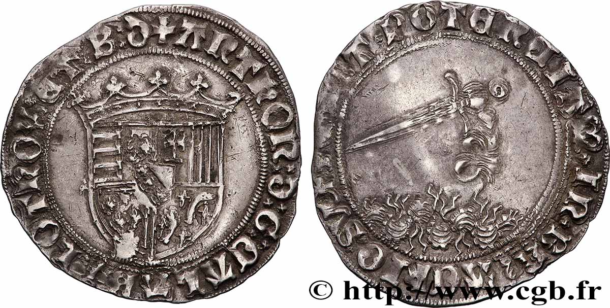 DUCHY OF LORRAINE - ANTOINE Double gros de trois gros ou plaque SS/fVZ