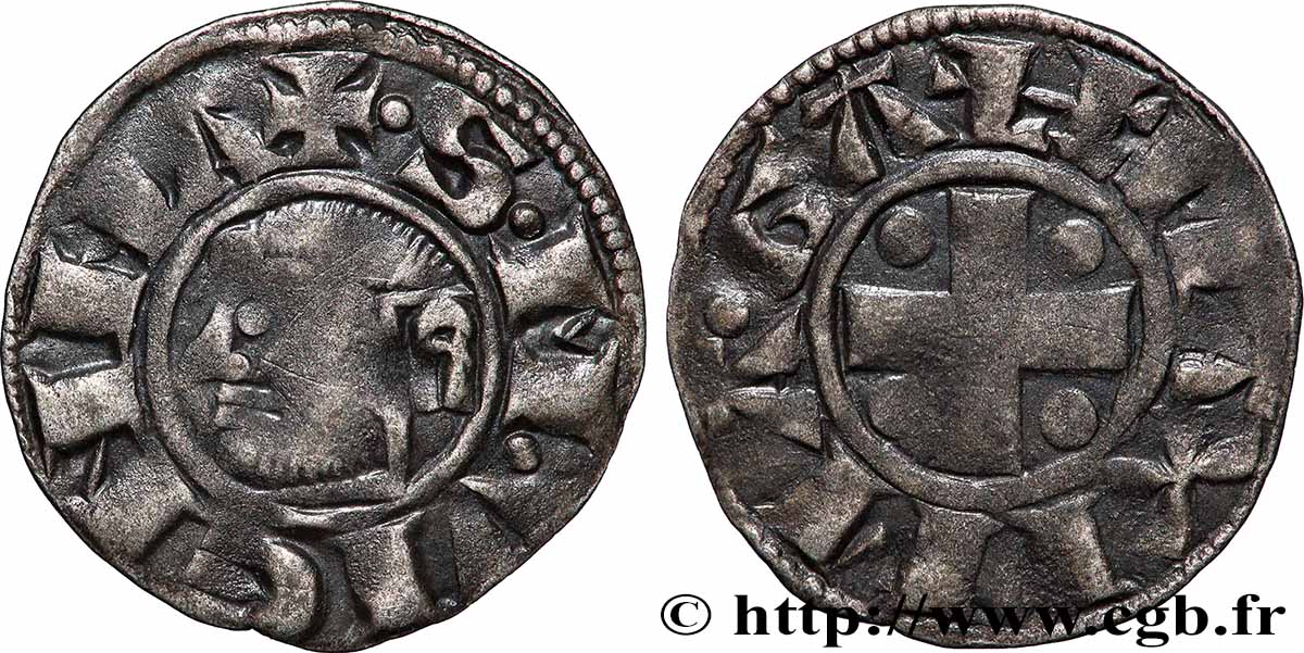 DAUPHINÉ - ARCHEVÊCHÉ DE VIENNE - ANONYMES Denier anonyme ou viennois SS