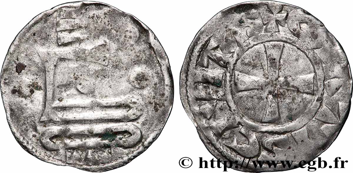 CHARTRES - COMTÉ DE CHARTRES - EUDES Ier  Denier VF