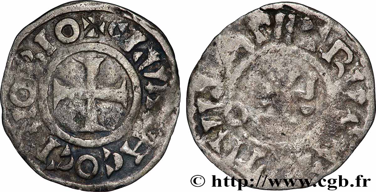 BURGUNDY - CLUNY ABBEY - ANONYMOUS Denier VF