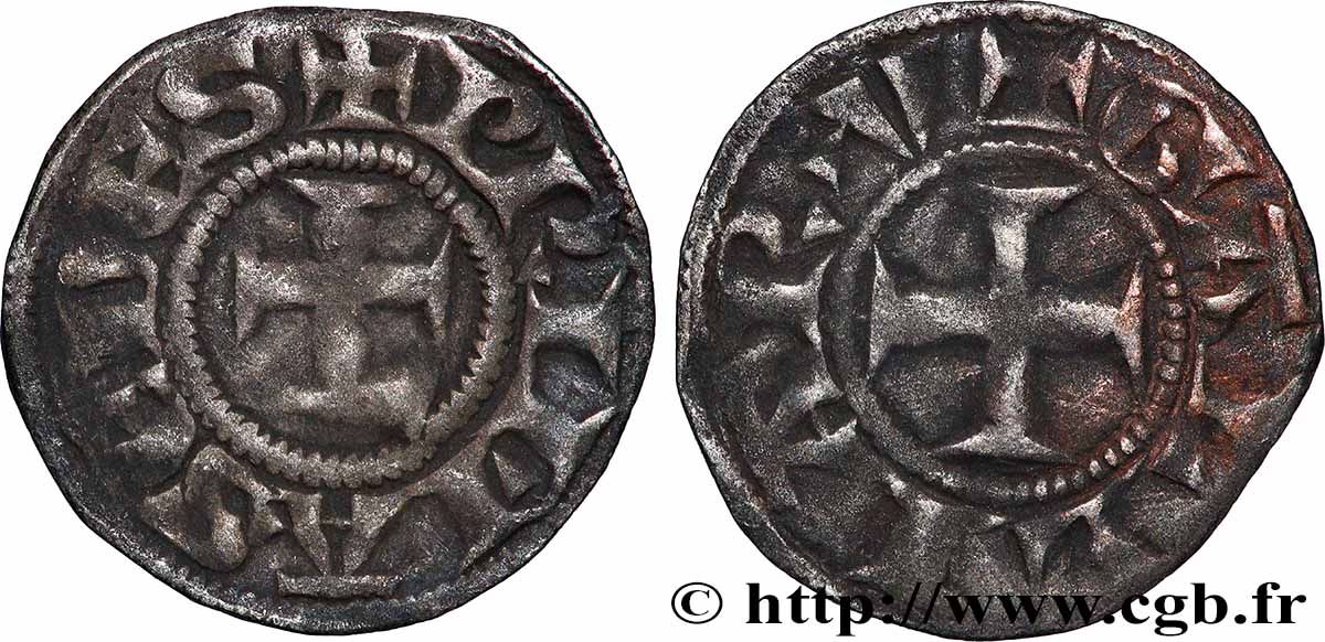 ARCHBISCHOP OF LYON - ANONYMOUS COINAGE Obole ou petit denier XF