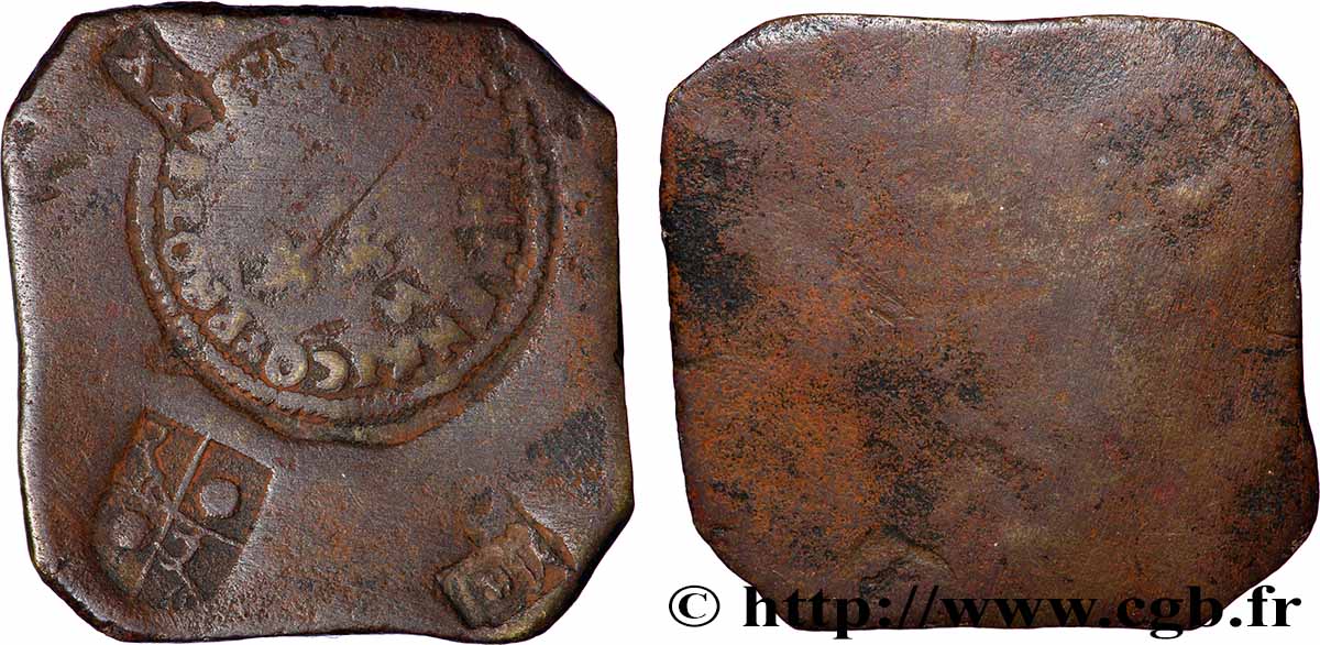 CAMBRÉSIS - SIÈGE DE CAMBRAI - JEAN DE MONTLUC (seigneur de Balagny ) Occupation française Vingt patards de bronze TB