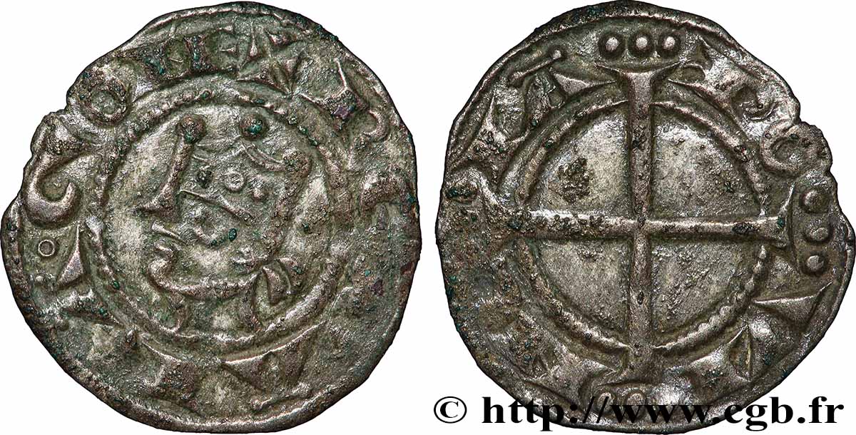 PROVENCE - COMTÉ DE PROVENCE - ALPHONSE II D&nbsp;ARAGON (gouverneur de Provence) Denier SPL/q.SPL