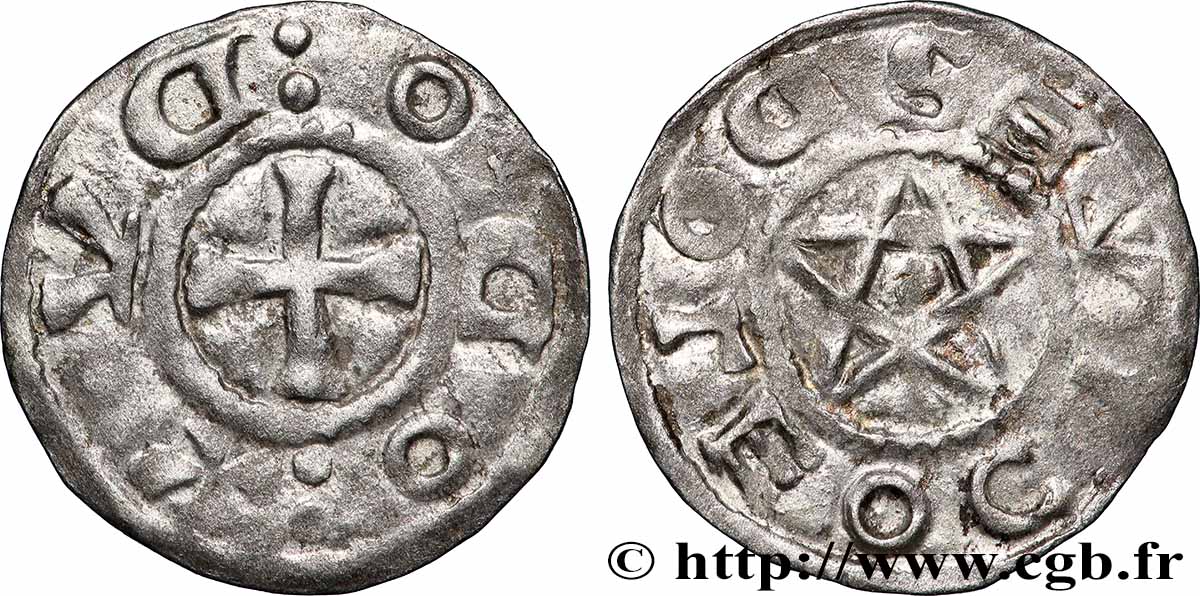 BERRY - SEIGNEURIE DE DÉOLS (CHÂTEAUROUX) - EUDES L&nbsp;ANCIEN Denier SS