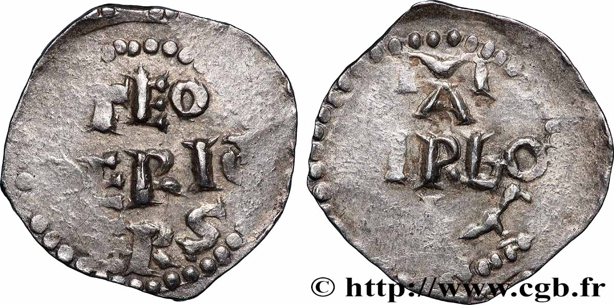 LORRAINE - ÉVÊCHÉ DE VERDUN - THIERRY Denier BB/q.SPL