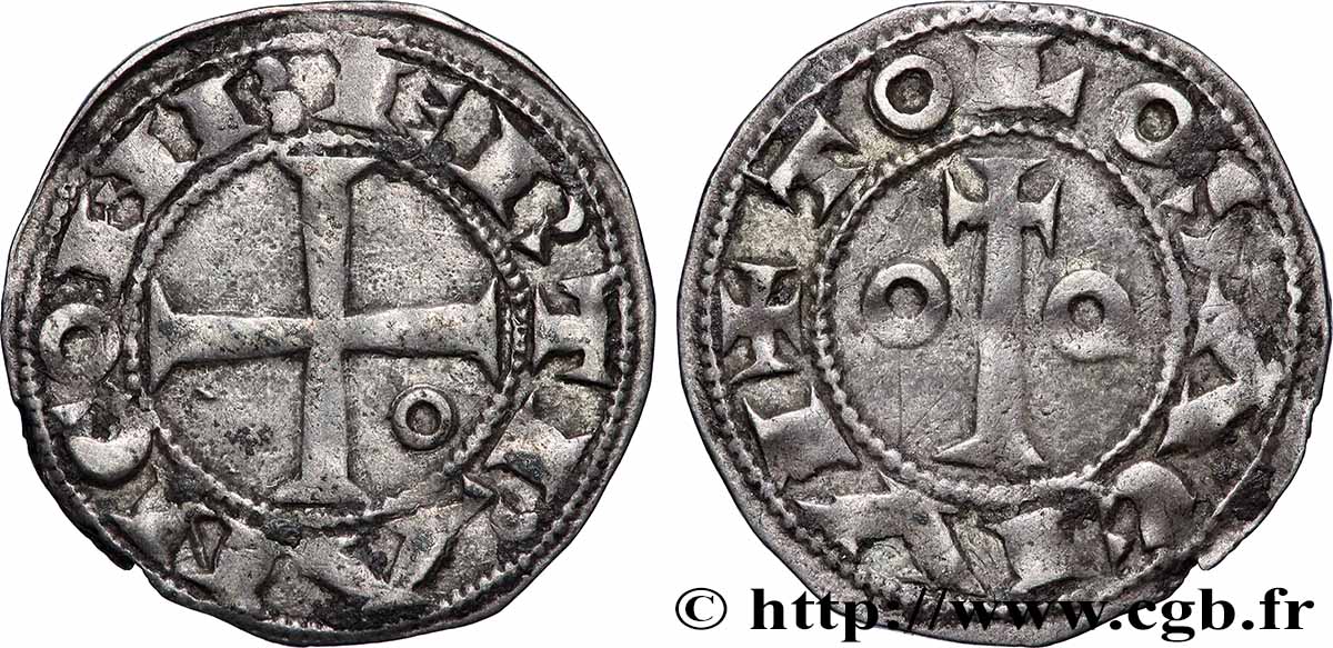 LANGUEDOC - COMTÉ DE TOULOUSE - BERTRAND Denier MBC