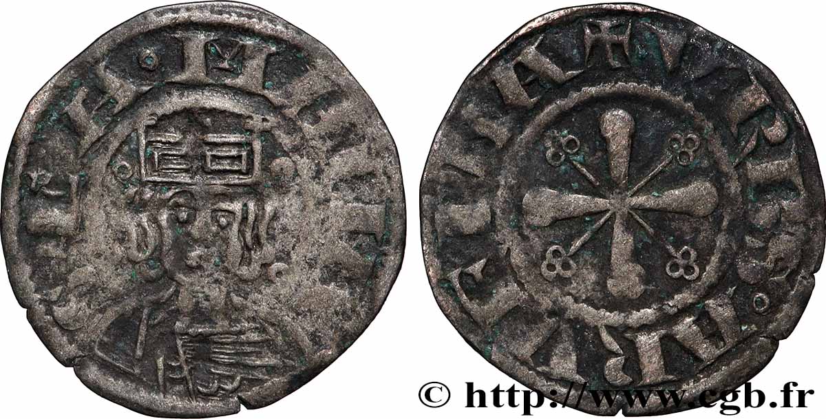 AUVERGNE - ÉVÊCHÉ DE CLERMONT - ANONYMES Denier TB+