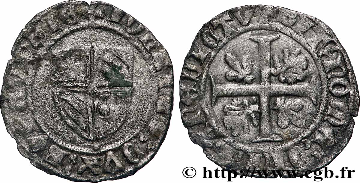 BURGUNDY - DUCHY OF BURGUNDY - JOHN THE FEARLESS Grand blanc VF/XF