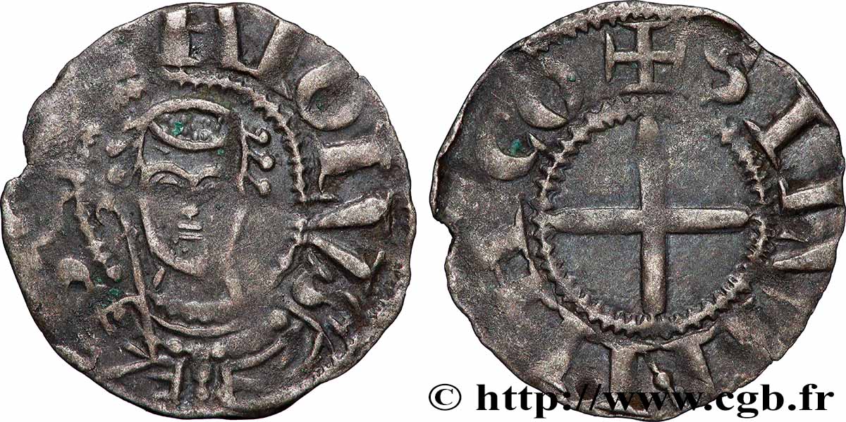 BOURBONNAIS - PRIEURÉ DE SOUVIGNY - ANONYMES Denier TB+