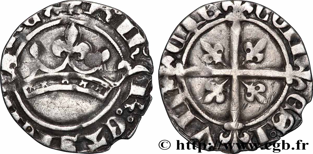 PROVENCE - COMTÉ DE PROVENCE - ROBERT D&nbsp;ANJOU Sol coronat ou quaternial TB+