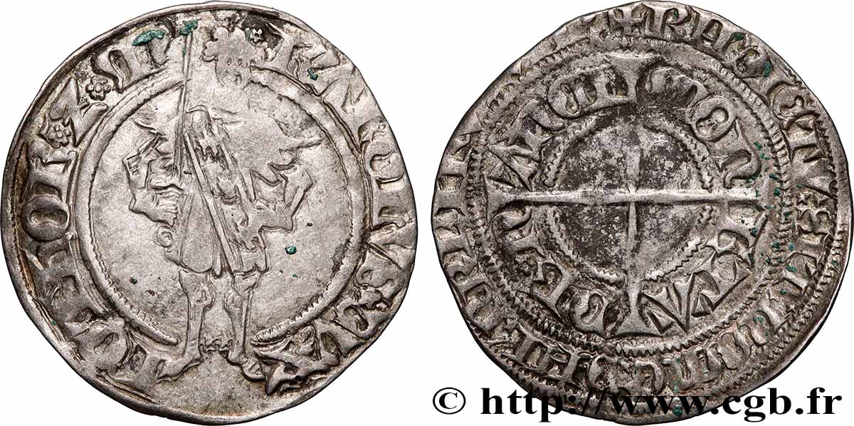LORRAINE - DUCHÉ DE LORRAINE - CHARLES II Petit gros au chevalier BB