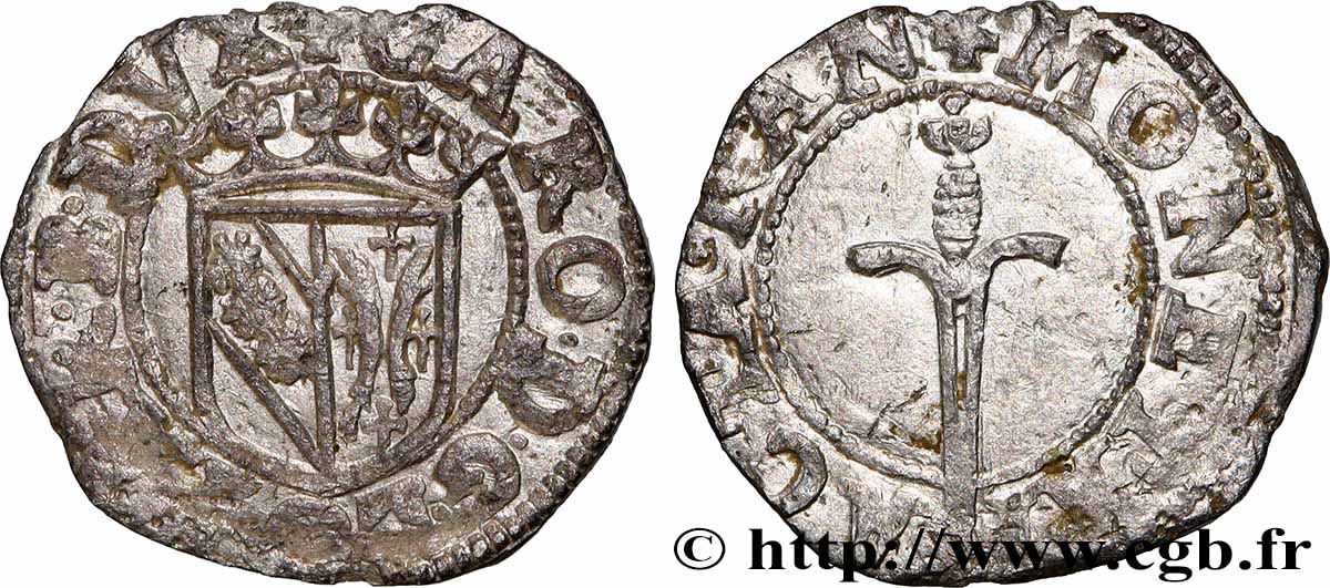LORRAINE - DUCHÉ DE LORRAINE - CHARLES III LE GRAND DUC Double denier SUP