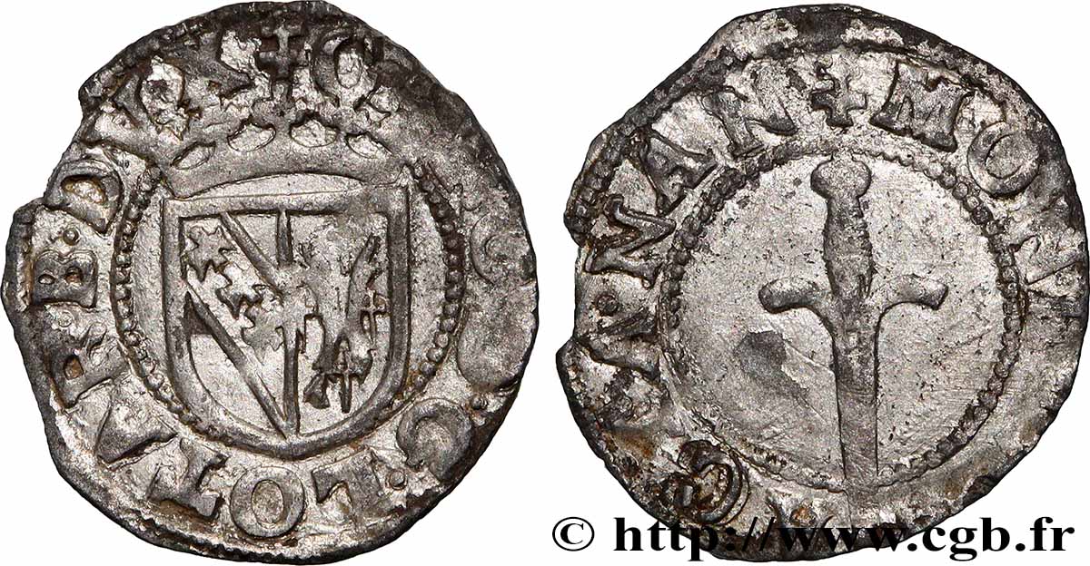 LORRAINE - DUCHÉ DE LORRAINE - CHARLES III LE GRAND DUC Double denier TTB+