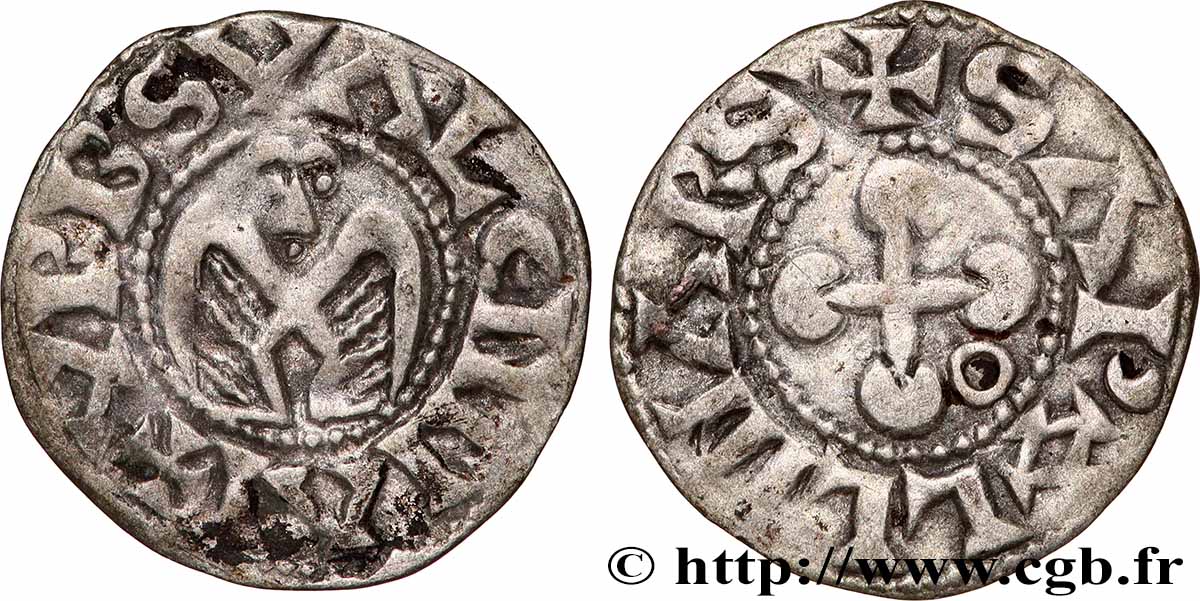 BISCHOP OF VALENCE - ANONYMOUS COINAGE Denier XF