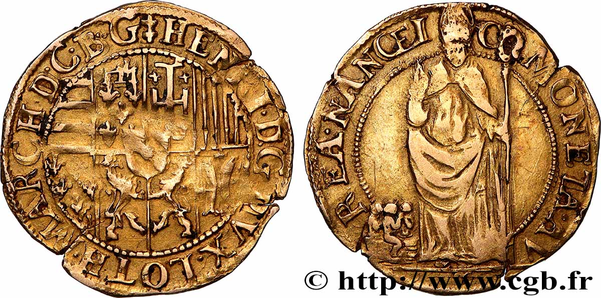 LORRAINE - DUCHÉ DE LORRAINE - HENRI II Florin TB+