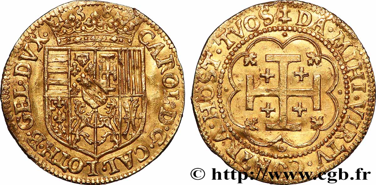 LORRAINE - DUCHÉ DE LORRAINE - CHARLES III LE GRAND DUC Demi-écu d&nbsp;or ou &nbsp;demi-pistole&nbsp; SUP