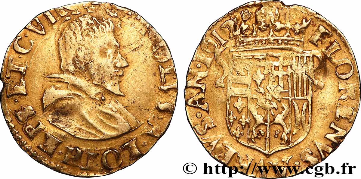 VERDUN (ÉVÊCHÉ DE) - CHARLES DE LORRAINE-CHALIGNY Florin d’or fSS/SS