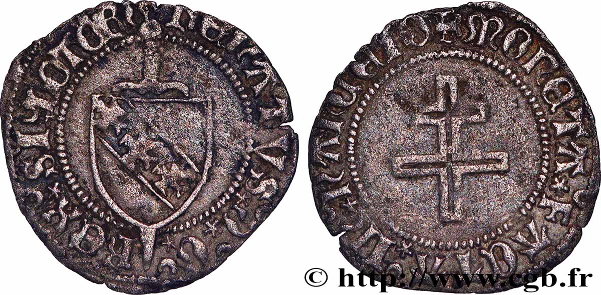 DUCHY OF LORRAINE - RENE II Blanc XF