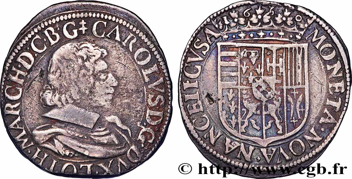 LORRAINE - DUCHÉ DE LORRAINE - CHARLES IV Teston TB+