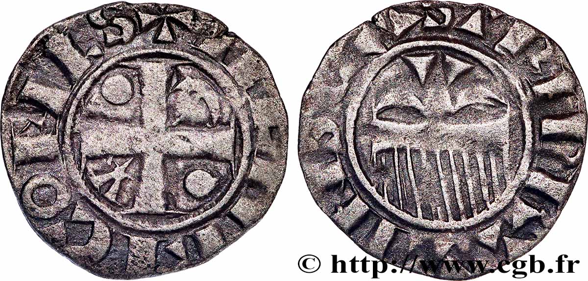 CHAMPAGNE - COMTÉ DE PROVINS - HENRI II Denier ou provinois BB