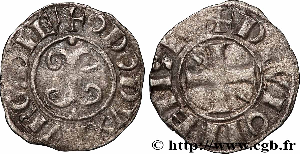 BOURGOGNE - DUCHÉ DE BOURGOGNE - EUDES II Denier BB