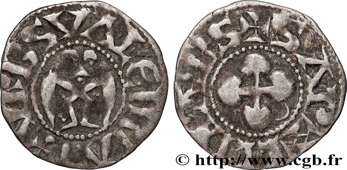 BISCHOP OF VALENCE - ANONYMOUS COINAGE Denier BB