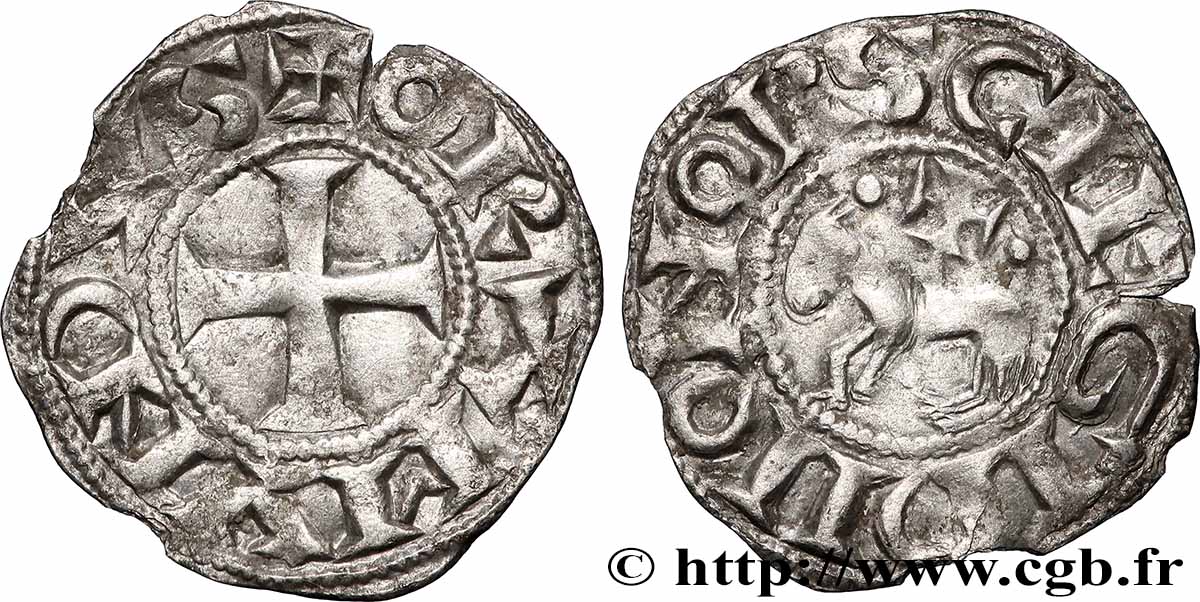 LANGUEDOC - COMTÉ DE SAINT-GILLES - RAYMOND IV DE SAINT-GILLES Denier TTB