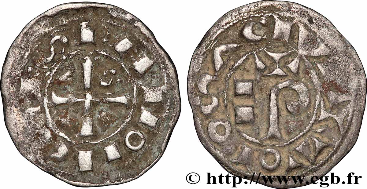 LANGUEDOC - COMTÉ DE TOULOUSE - RAYMOND V, RAYMOND VI OU RAYMOND VII Obole TB+/TTB