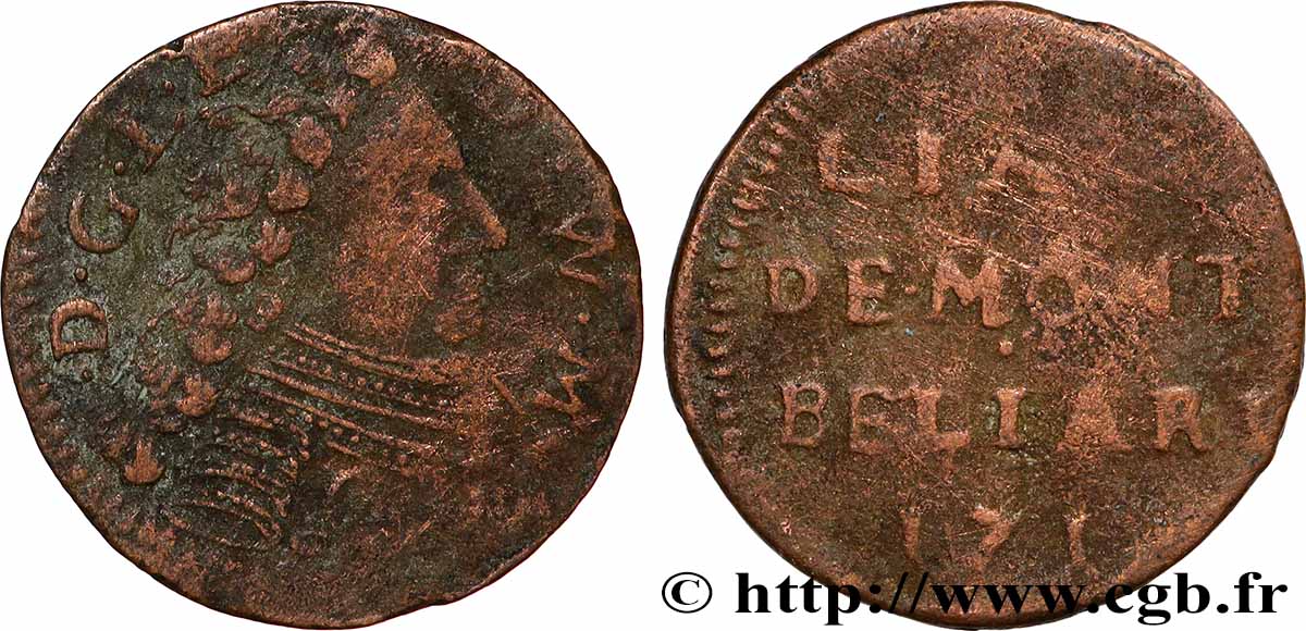 MONTBÉLIARD - COMTÉ DE MONTBÉLIARD - LÉOPOLD EBERHARD Liard de Montbéliard MB