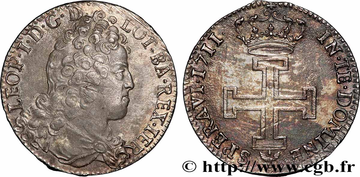 DUCHY OF LORRAINE - LEOPOLD I Teston AU