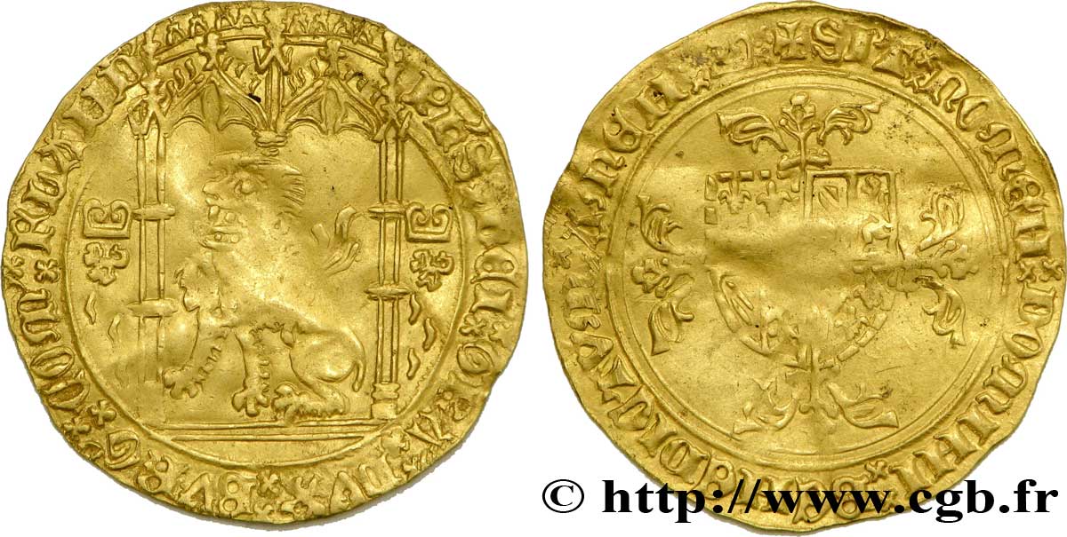 FLANDERS - COUNTY OF FLANDERS - PHILIP THE GOOD Lion d’or XF