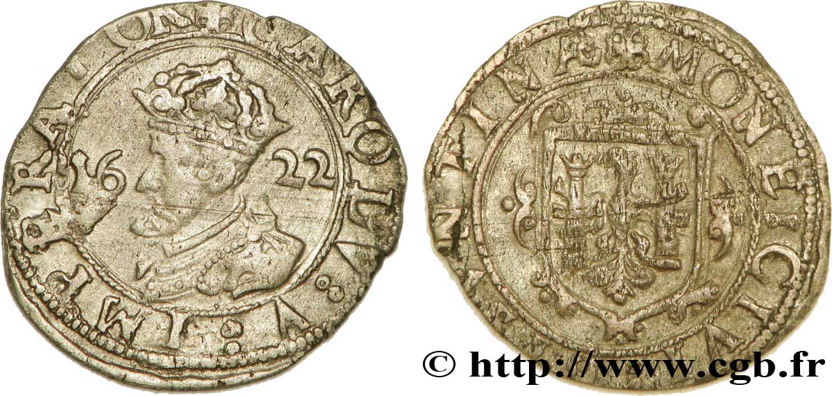 TOWN OF BESANCON - COINAGE STRUCK AT THE NAME OF CHARLES V Carolus BB