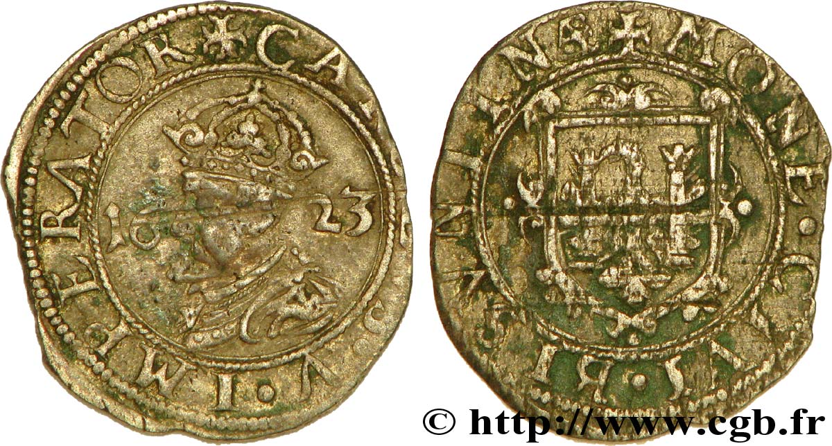TOWN OF BESANCON - COINAGE STRUCK IN THE NAME OF CHARLES V Carolus VF/VF