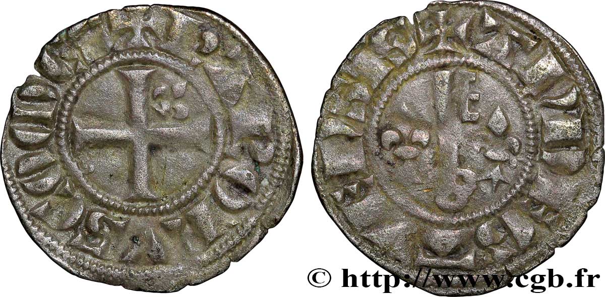 ANJOU - COMTÉ D&nbsp;ANJOU - CHARLES Ier Denier TTB