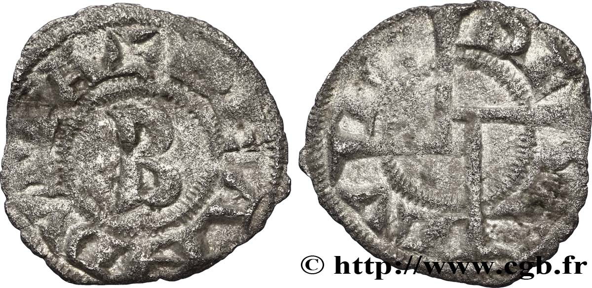 LANGUEDOC - SEIGNEURIE D ANDUZE ET DE SAUVE - BERNARD II Denier ou bernardin TB