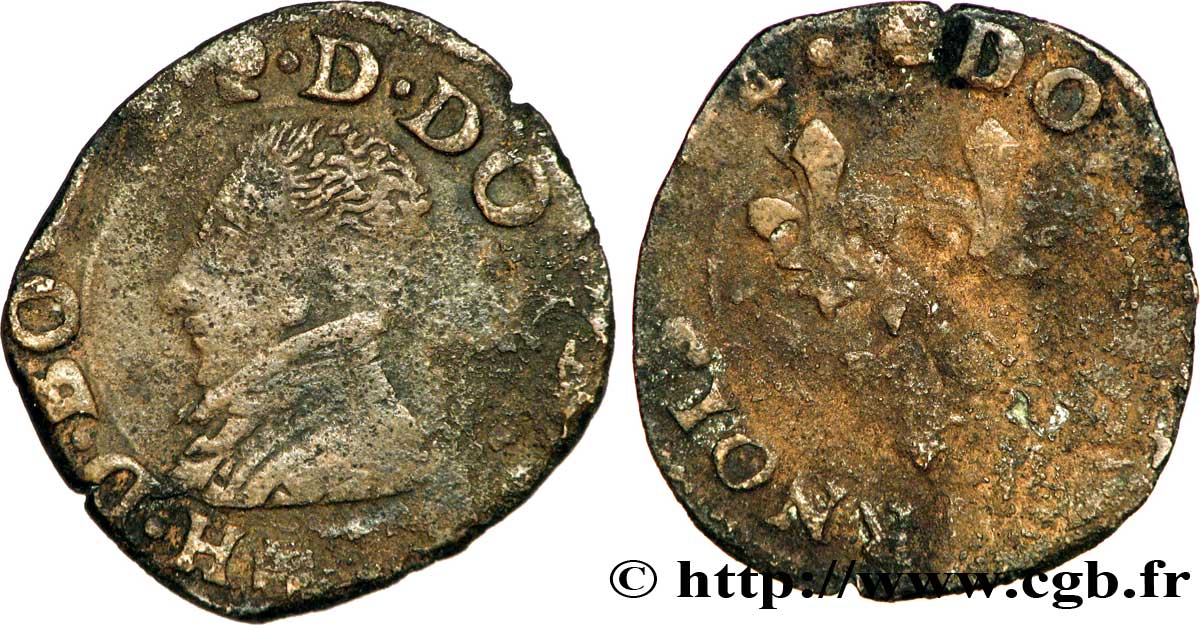 PRINCIPAUTY OF DOMBES - HENRY OF MONTPENSIER Double tournois F