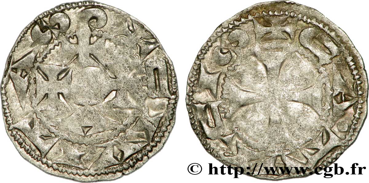 LANGUEDOC - ÉVÊCHÉ ET CITÉ DE CAHORS - ANONYMES Denier anonyme, caorcenx ou cadurcin TB+