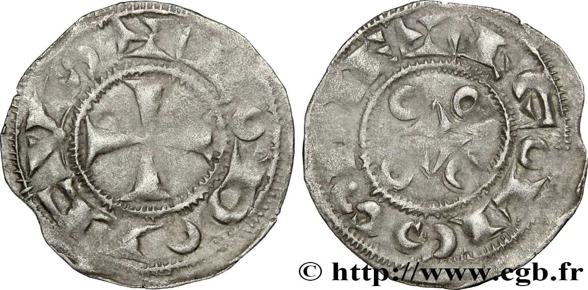 ANGOUMOIS - COMTÉ D ANGOULÊME, au nom de Louis IV d Outremer (936-954) Obole TTB