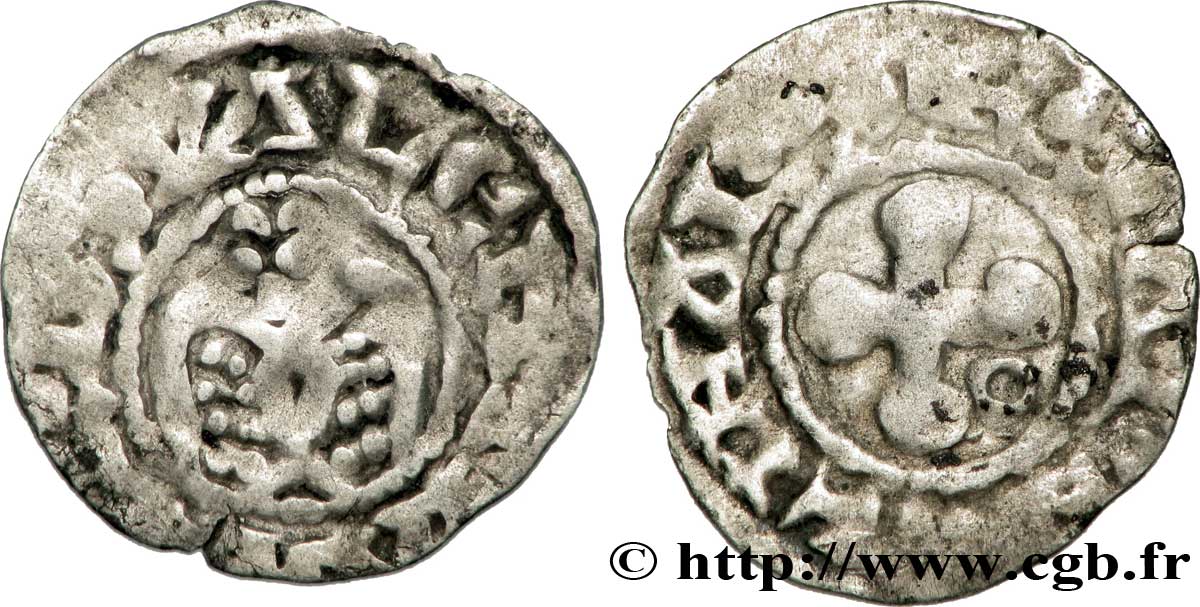 BISCHOP OF VALENCE - ANONYMOUS COINAGE Denier MB