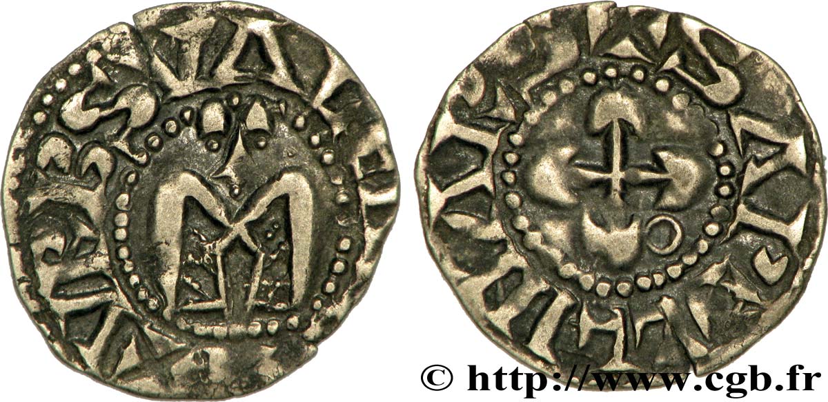 BISCHOP OF VALENCE - ANONYMOUS COINAGE Denier MBC