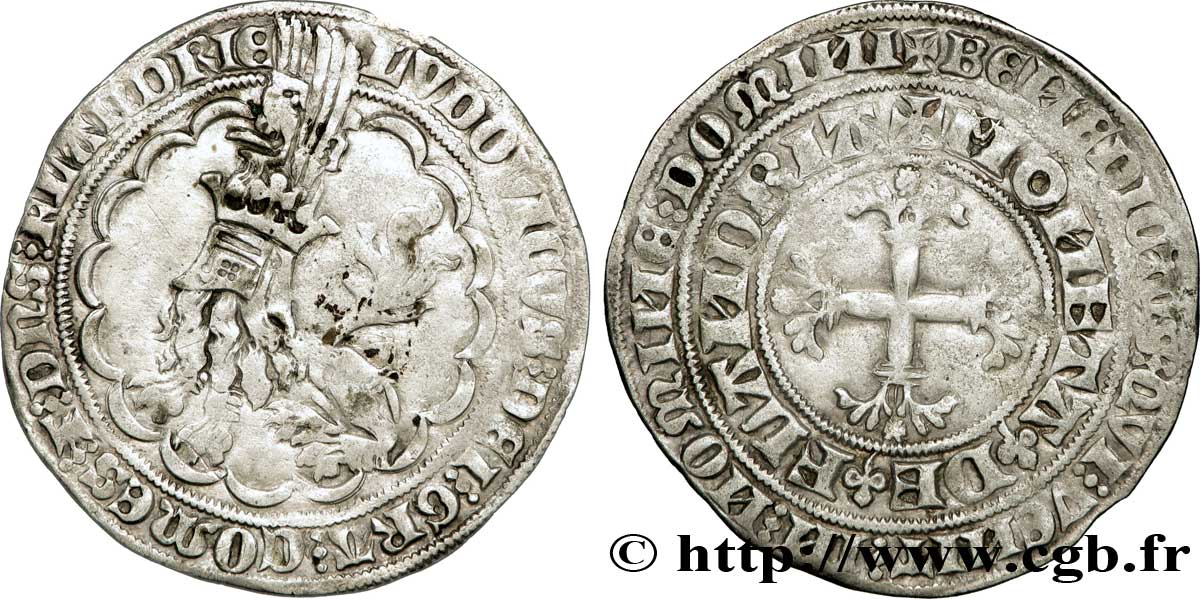FLANDERS - COUNTY OF FLANDERS - LOUIS I OF CRÉCY - LOUIS II Double gros ou botdraeger XF