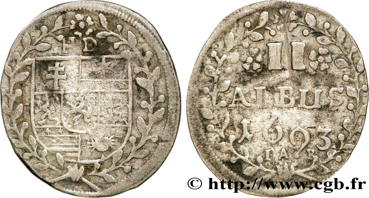 ALSACE COMTÉ DE HANAULICHTENBERG PHILIPPERENÉ 2 albus bfe_263227