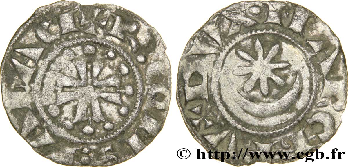 PROVENCE - MARQUISAT DE PROVENCE - RAYMOND V Denier ou raimondin neuf ou fort TB+