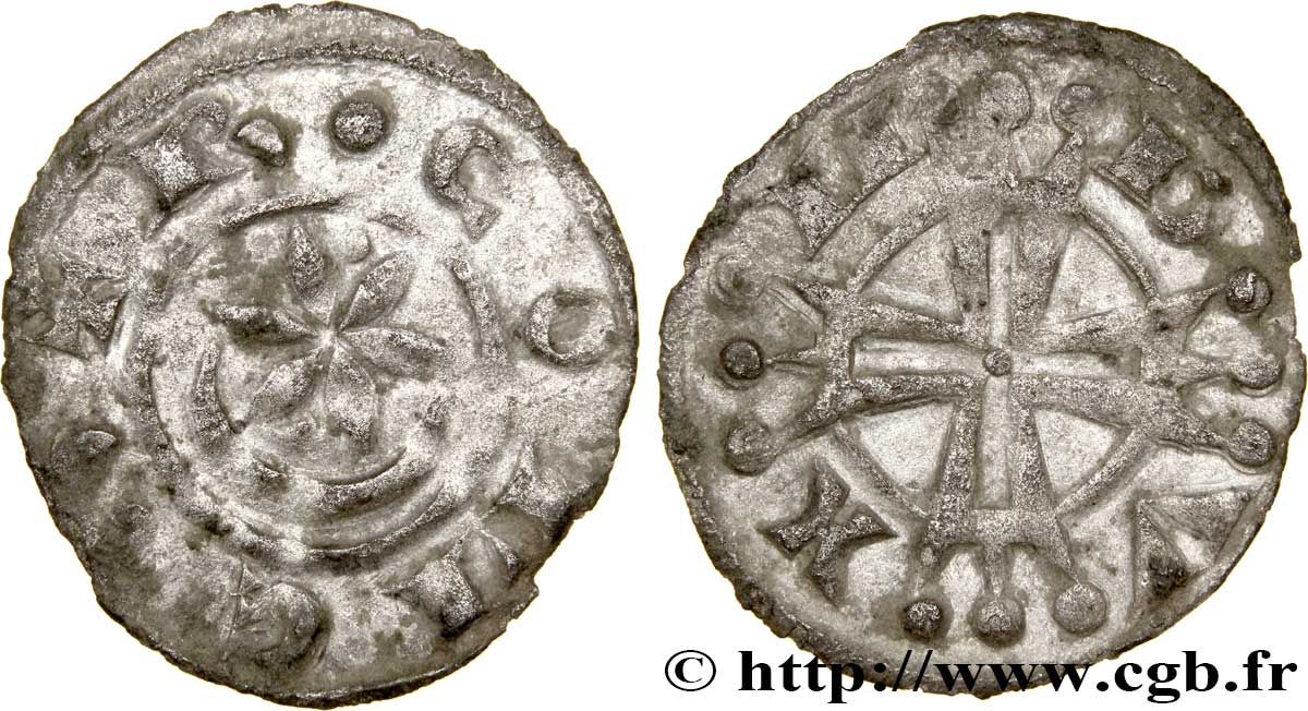 PROVENCE - MARQUISAT DE PROVENCE - RAYMOND VI Denier ou raimondin TB+