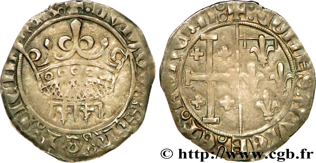 COUNTY OF PROVENCE - LOUIS OF PROVENCE Gros ou sol coronat SS