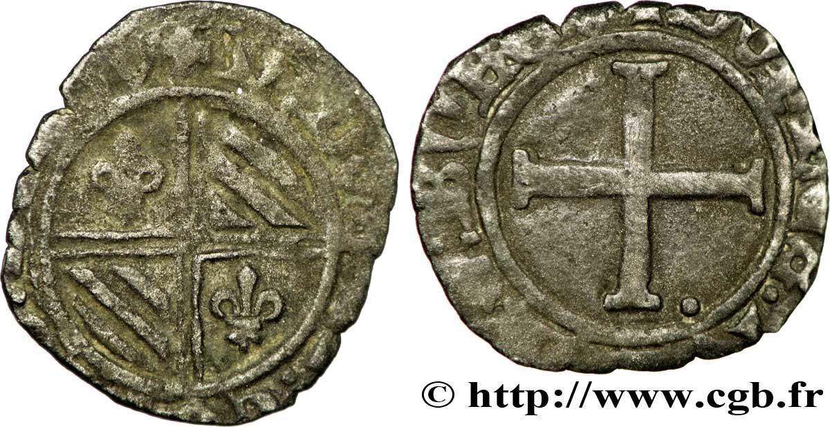 DUCHY OF BURGUNDY - PHILIPPE THE GOOD Double tournois F