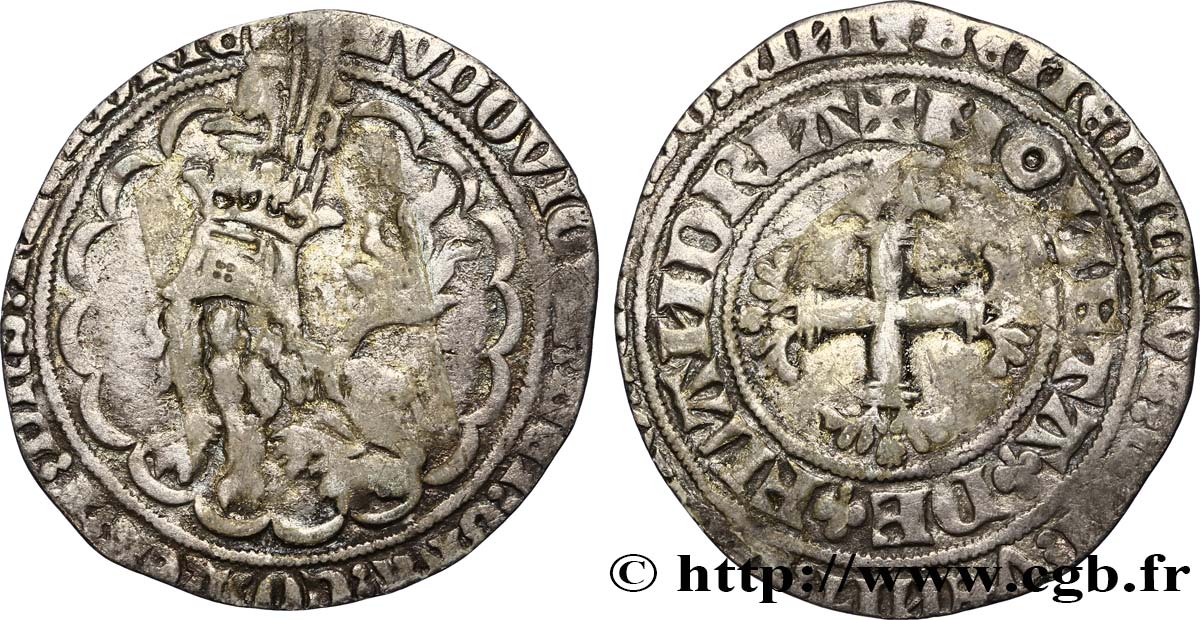 FLANDRE - COMTÉ DE FLANDRE - LOUIS II DE MALE Double gros ou botdraeger TB+