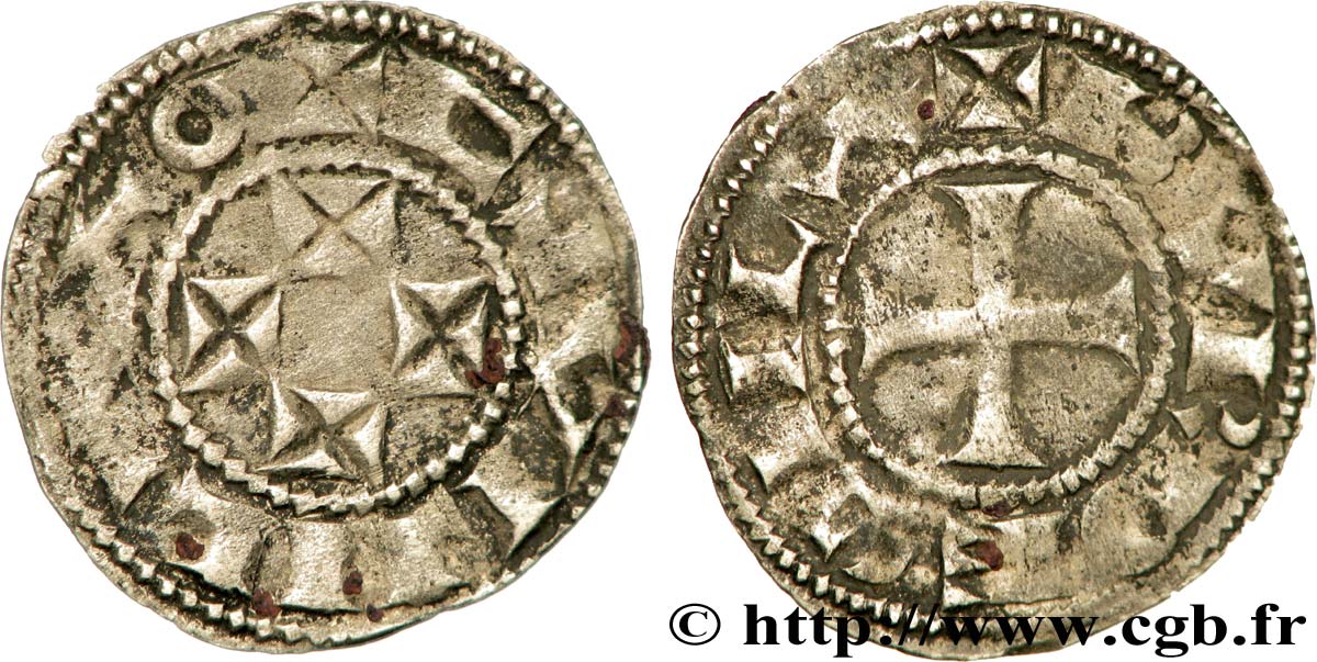 AQUITAINE - DUCHÉ D AQUITAINE - GUILLAUME X  Denier TB+
